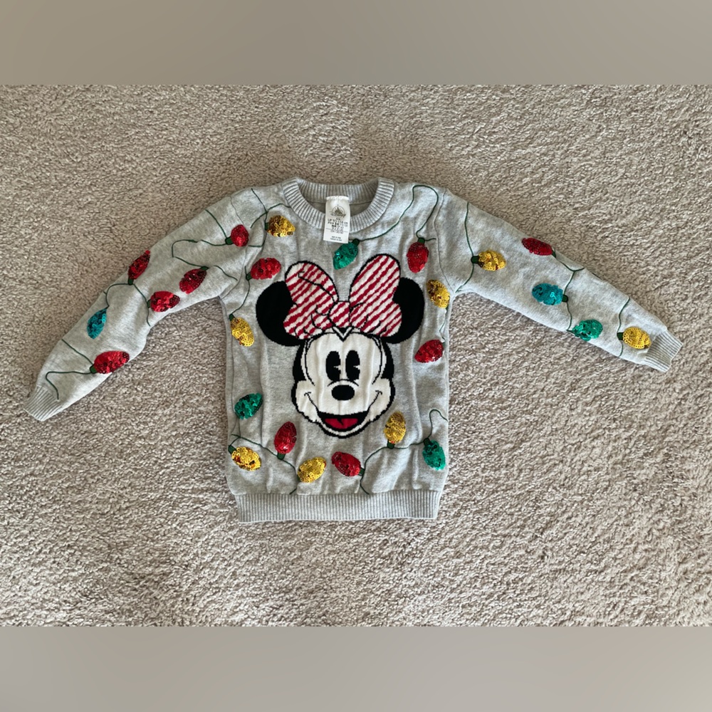 Minnie Mouse Christmas Sweater. Size 5/6